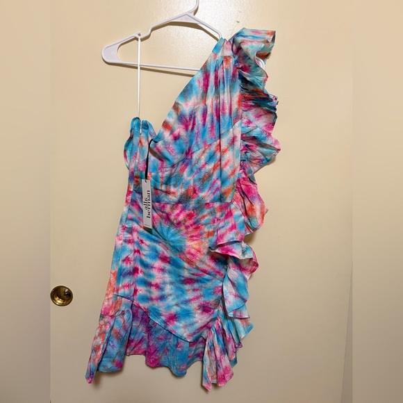 alla berman Dresses & Skirts - Colorful One Shoulder Tie-Dye Dress
